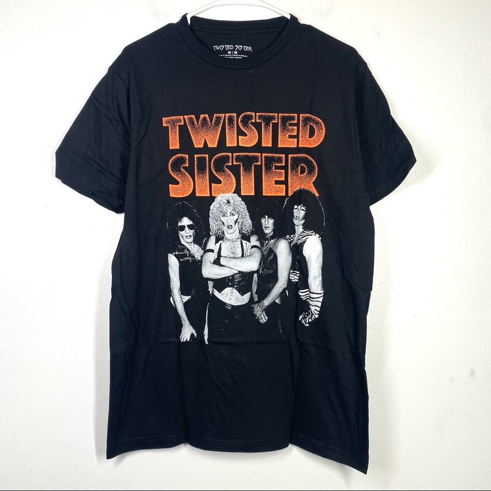 TWISTED SISTER Vintage Retro Style Band Tee Metal Rock N Roll Medium